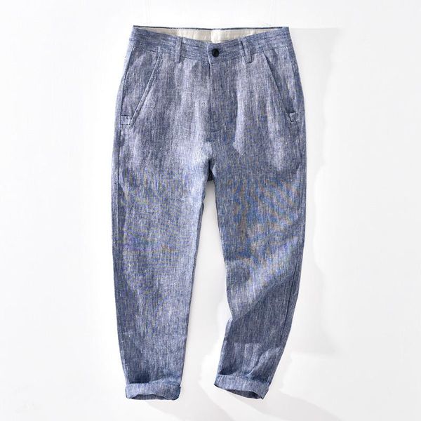 men's pants 1308 summer linen trouser men thin small feet fashion trendy simple casual sport handsome breathable zipper nine-point, Black
men's pants 1308 summer linen trouser men thin small feet fashion trendy simple casual sport handsome breathable zipper nine-point, Black