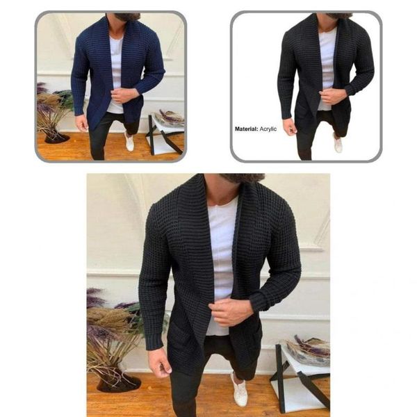 men's sweaters male loose-fitting knitted coat streetwear men cardigan solid color for party, White;black
men's sweaters male loose-fitting knitted coat streetwear men cardigan solid color for party, White;black