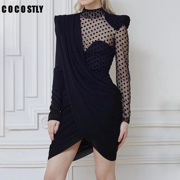 casual dresses 2021 summer women dress turtleneck mini bodycon elegant club celebrity party draped mesh vestidos, Black;gray
casual dresses 2021 summer women dress turtleneck mini bodycon elegant club celebrity party draped mesh vestidos, Black;gray