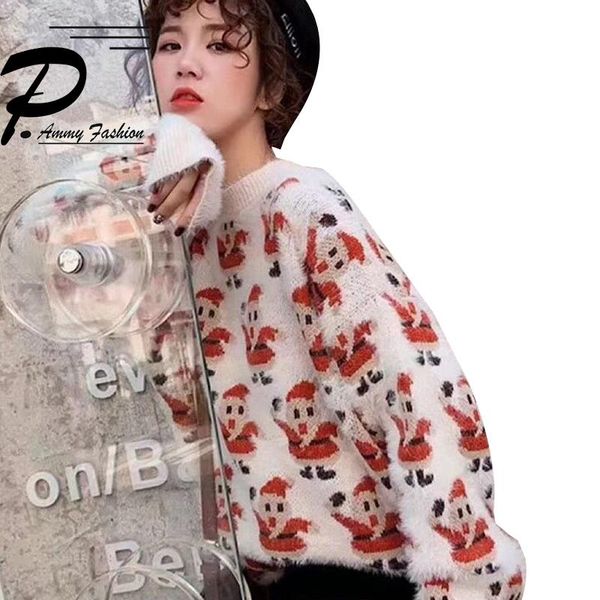 women's sweaters 2021 winter korean version of the tide hairy red loose sweater long sleeve thick warm pullovers, White;black
women's sweaters 2021 winter korean version of the tide hairy red loose sweater long sleeve thick warm pullovers, White;black