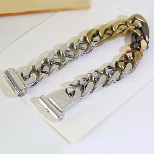 designer bracelet fashion chain jewelry titanium steel with diamonds hip hop bracelets personality chains fashion supply rvcy, Black
designer bracelet fashion chain jewelry titanium steel with diamonds hip hop bracelets personality chains fashion supply rvcy, Black
