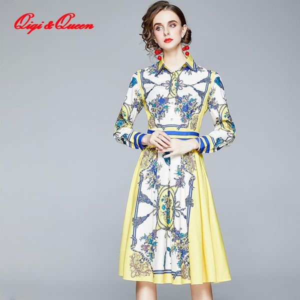 qiqi&queen 2021 autumn dress work casual slim fashion single breasted shirt dresses women a-line printing vintage vestidos, Black;gray
qiqi&queen 2021 autumn dress work casual slim fashion single breasted shirt dresses women a-line printing vintage vestidos, Black;gray