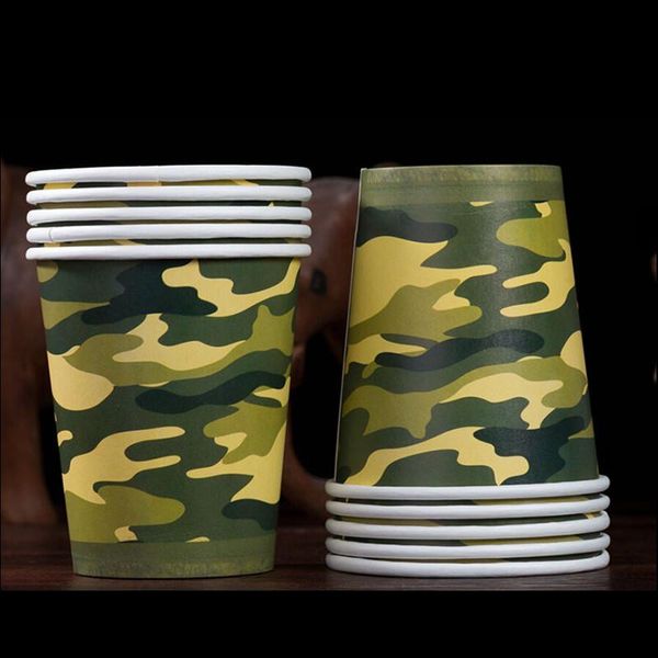 disposable cups & straws 100pcs camouflage thick cold and drink paper cup 250ml 9oz coffee milk tea household business
disposable cups & straws 100pcs camouflage thick cold and drink paper cup 250ml 9oz coffee milk tea household business