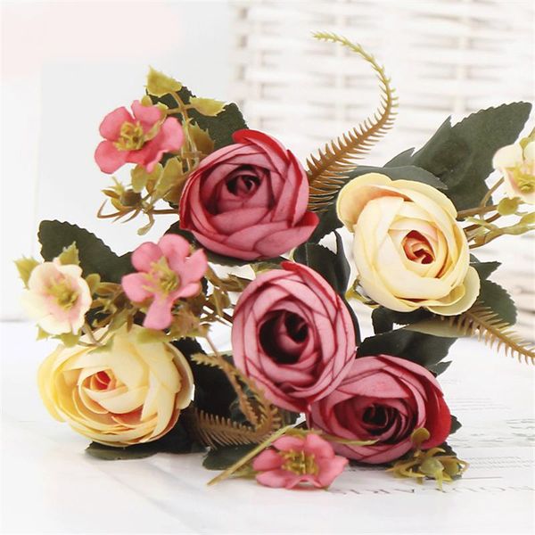 decorative flowers & wreaths rose flower bouquets silk fake home decor artificial bouquet wedding party decoration plants
decorative flowers & wreaths rose flower bouquets silk fake home decor artificial bouquet wedding party decoration plants