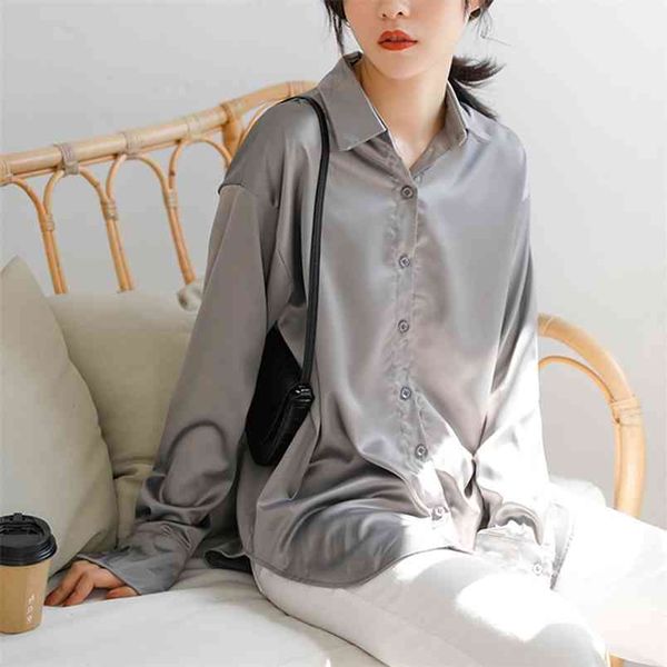 arrival spring autumn korea fashion women loose silk satin vintage shirts all-matched casual white blouse ladies s438 210512
arrival spring autumn korea fashion women loose silk satin vintage shirts all-matched casual white blouse ladies s438 210512