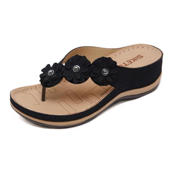 slippers female platform flip flops wedges for women summer outdoor beach sandals casual comfortable shoes, Black
slippers female platform flip flops wedges for women summer outdoor beach sandals casual comfortable shoes, Black