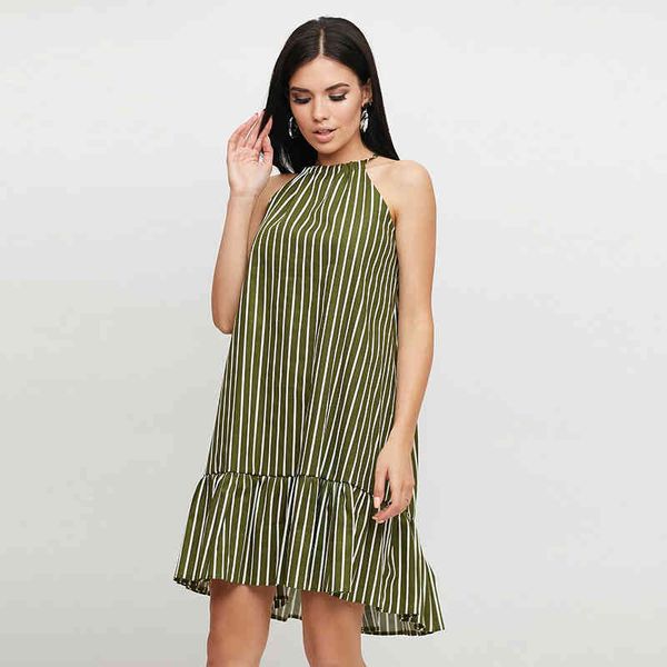 women vintage striped printed ruffled a-line party dress sleeveless back bandage 210412, Black;gray
women vintage striped printed ruffled a-line party dress sleeveless back bandage 210412, Black;gray