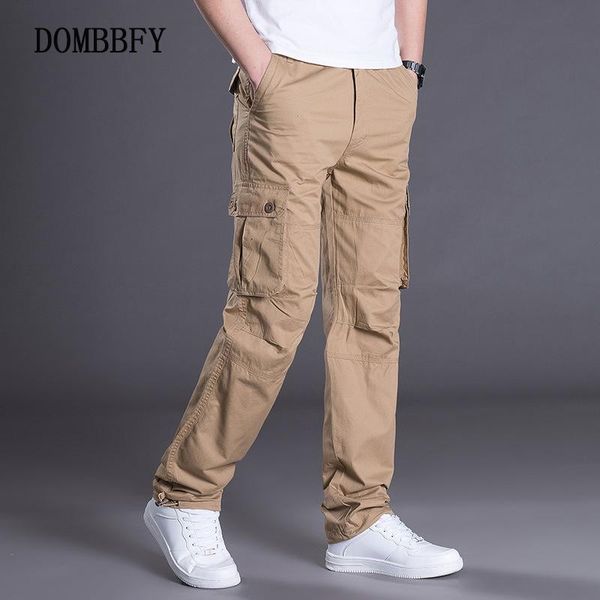 men's pants summer multi-pocket overalls man spring autumn casual army green cotton loose cargo male long straight trouser, Black 
men's pants summer multi-pocket overalls man spring autumn casual army green cotton loose cargo male long straight trouser, Black