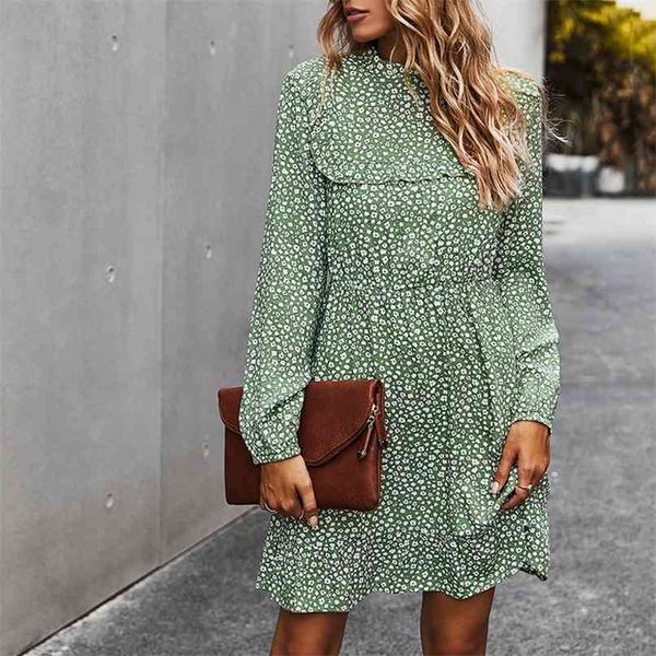 ruffles vintage green dress women's elegant slim fit floral printed autumn winter dresses for women vestidos de mujer 210508, Black;gray
ruffles vintage green dress women's elegant slim fit floral printed autumn winter dresses for women vestidos de mujer 210508, Black;gray