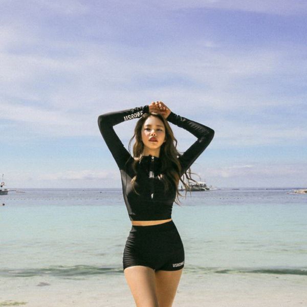 swimsuit swimwear women two piece for bathing suit high waist bikini set push up long sleeve female swim, White;black
swimsuit swimwear women two piece for bathing suit high waist bikini set push up long sleeve female swim, White;black