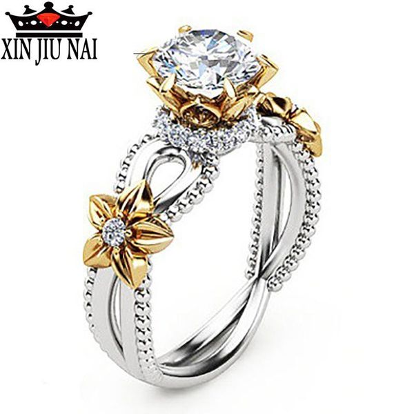 cluster rings yellow gem rose sunflower hollow design flower wedding for women charm trendy with zircon party jewelry bague femme, Golden;silver
cluster rings yellow gem rose sunflower hollow design flower wedding for women charm trendy with zircon party jewelry bague femme, Golden;silver