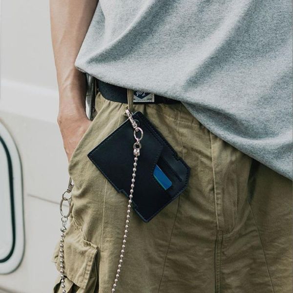 card holders slim men holder with long chain pu leather mini id bank female organzier cover case, Brown;gray
card holders slim men holder with long chain pu leather mini id bank female organzier cover case, Brown;gray