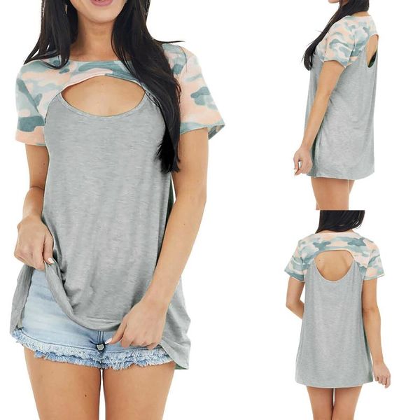 fashion camouflage printing hollow out round neck t-shirt knitted none goth women's clothing for 2021 frau t-shirts, White
fashion camouflage printing hollow out round neck t-shirt knitted none goth women's clothing for 2021 frau t-shirts, White