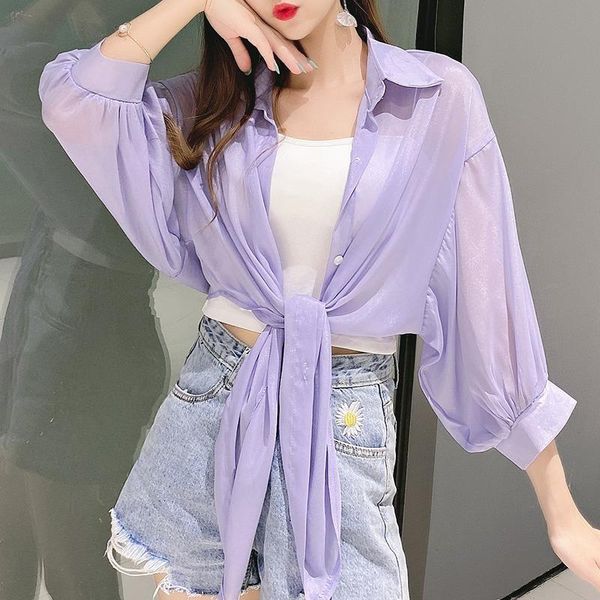 autumn chiffon shirts women half sleeve buttoned up elegant loose blouse tied waist casual blouses for women's &, White
autumn chiffon shirts women half sleeve buttoned up elegant loose blouse tied waist casual blouses for women's &, White
