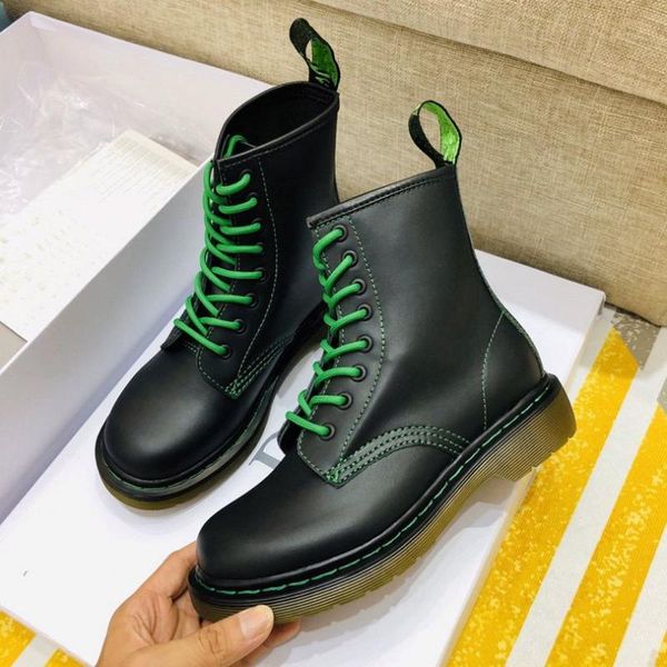 boots genuine leather women shoes thick sole lace up autumn winter short ankle for motorcycle combat 40, Black
boots genuine leather women shoes thick sole lace up autumn winter short ankle for motorcycle combat 40, Black