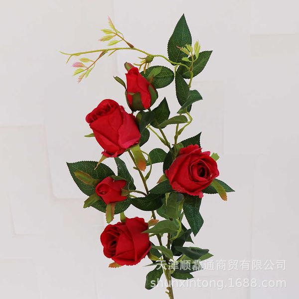 simulation rose wedding decoration rose artificial flower living room decoration 5 bulgarian rose materials
simulation rose wedding decoration rose artificial flower living room decoration 5 bulgarian rose materials