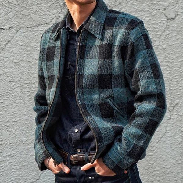 men's jackets autumn turn-down collar men 2021 springfashion plaid printed woolen long for coat casual warm sleeve outerwear, Black;brown
men's jackets autumn turn-down collar men 2021 springfashion plaid printed woolen long for coat casual warm sleeve outerwear, Black;brown