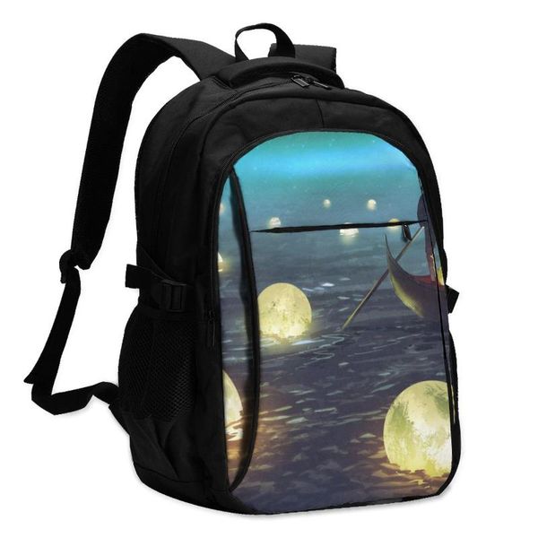 backpack 2021 cool printing lapman rowing boat among glowing moons floating on the sea usb charging travel women male school
backpack 2021 cool printing lapman rowing boat among glowing moons floating on the sea usb charging travel women male school