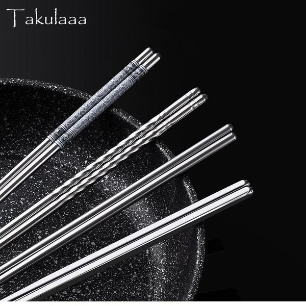 takulaaa stainless steel chopsticks metal chop sticks sushi chopstick silver chinese healthy stick tableware
takulaaa stainless steel chopsticks metal chop sticks sushi chopstick silver chinese healthy stick tableware