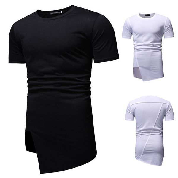 summer solid round neck men's slim fit british style european short sleeve t-shirt, White;black
summer solid round neck men's slim fit british style european short sleeve t-shirt, White;black