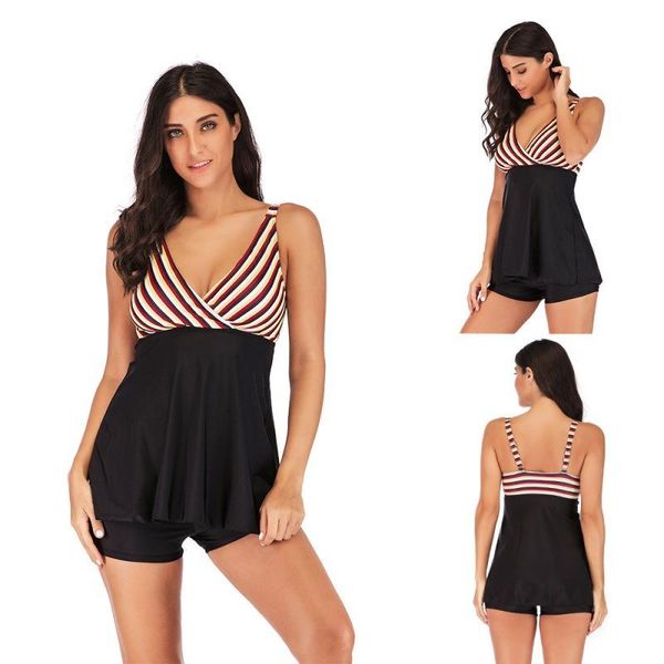 women's swimwear 2021 swimsuit l xl 2xl 3xl 4xl big cup large size two piece women v-neck halter backless beachwear with skirt, White;black
women's swimwear 2021 swimsuit l xl 2xl 3xl 4xl big cup large size two piece women v-neck halter backless beachwear with skirt, White;black