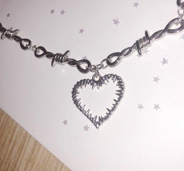 pendant necklaces fashion punk heart necklace charms vintage hip hop jewelry for women harajuku gothic choker chains aesthetic accessories, Silver
pendant necklaces fashion punk heart necklace charms vintage hip hop jewelry for women harajuku gothic choker chains aesthetic accessories, Silver