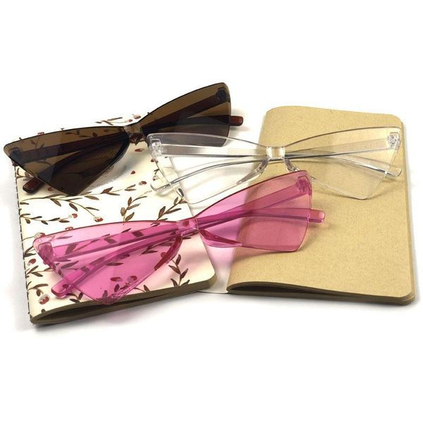 sunglasses the listing conjoined triangle women's all in one mirror bow candy colored glasses, White;black
sunglasses the listing conjoined triangle women's all in one mirror bow candy colored glasses, White;black