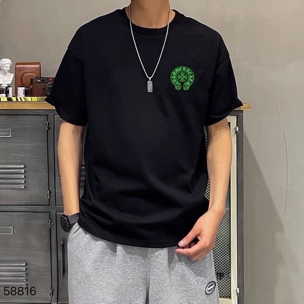 croosin summer tide brand new crovan horseshoe print short t-shirt men's and women's mercerized cotton half sleeve shi, White;black
croosin summer tide brand new crovan horseshoe print short t-shirt men's and women's mercerized cotton half sleeve shi, White;black