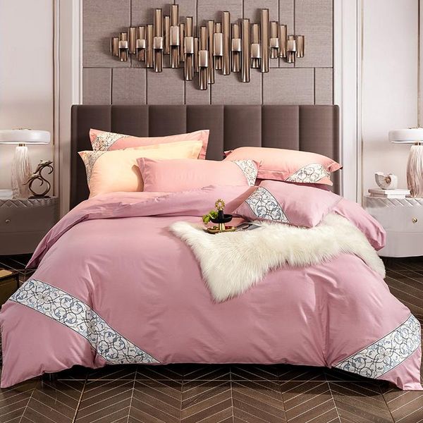 bedding sets pink gray blue purple pure cotton embroidery satin king sheet bed linen pillowcases size fitted cover duvet set
bedding sets pink gray blue purple pure cotton embroidery satin king sheet bed linen pillowcases size fitted cover duvet set