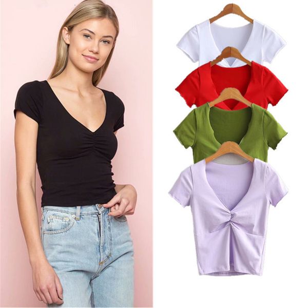 t-shirt slim fit large v-neck short sleeve women's summer wind elastic pleated t-shirt, White
t-shirt slim fit large v-neck short sleeve women's summer wind elastic pleated t-shirt, White