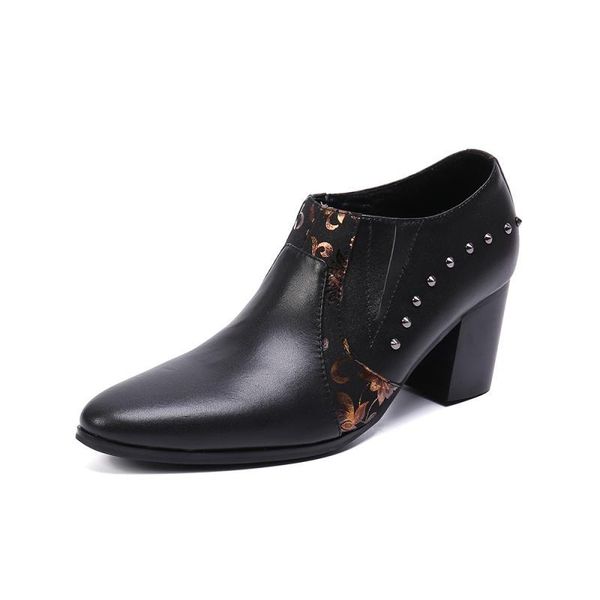 trendy height increase dress men shoes high heel business casual party mens pointed toe wedding big yards 45 46, Black
trendy height increase dress men shoes high heel business casual party mens pointed toe wedding big yards 45 46, Black