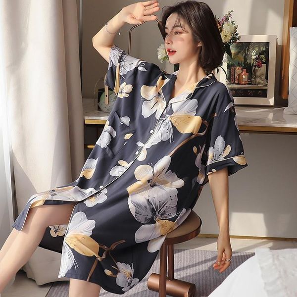 oversize summer print nighty womens sleepwears bathrobe sleep homewear lounge nightwear pocket robes casual loose nightgown, Black;red
oversize summer print nighty womens sleepwears bathrobe sleep homewear lounge nightwear pocket robes casual loose nightgown, Black;red