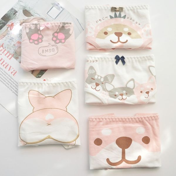 briefs&panties 5 pcs set cotton underwear women briefs japanese cute cartoon print girls lingerie kawaii anime soft low rise panti, Black;white
briefs&panties 5 pcs set cotton underwear women briefs japanese cute cartoon print girls lingerie kawaii anime soft low rise panti, Black;white