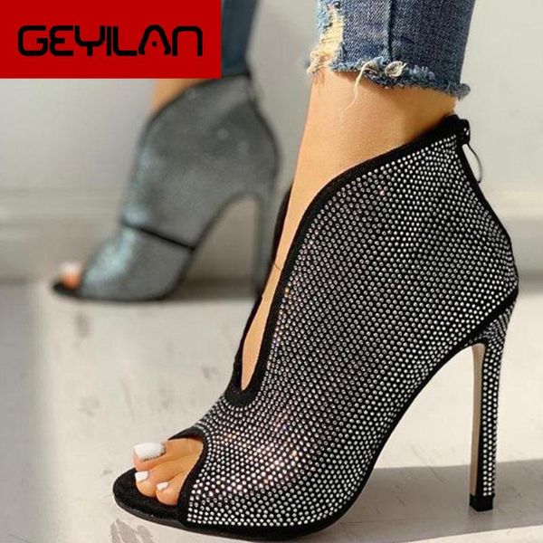 dress shoes autumn women ankle boots sequined cloth deep v rhinestone zip ladies high heels pumps peep toe thin, Black
dress shoes autumn women ankle boots sequined cloth deep v rhinestone zip ladies high heels pumps peep toe thin, Black