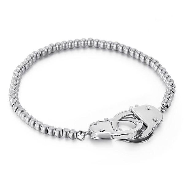 link, chain cool lock handcuff beads bracelet for woman and man 316l stainless steel link 200mm bracelets fashion jewelry gifts, Black
link, chain cool lock handcuff beads bracelet for woman and man 316l stainless steel link 200mm bracelets fashion jewelry gifts, Black