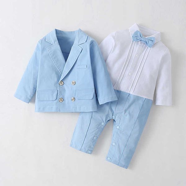baby boy boutique clothing infant boys gentleman formal outfit children birthday christening clothes toddler romper + coat 210615, Blue
baby boy boutique clothing infant boys gentleman formal outfit children birthday christening clothes toddler romper + coat 210615, Blue