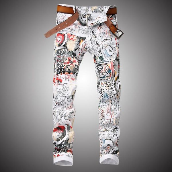fashion streetwear graffiti jeans men elastic denim pants trousers hip hop casual print pant white slim fit bp010 men's, Blue
fashion streetwear graffiti jeans men elastic denim pants trousers hip hop casual print pant white slim fit bp010 men's, Blue