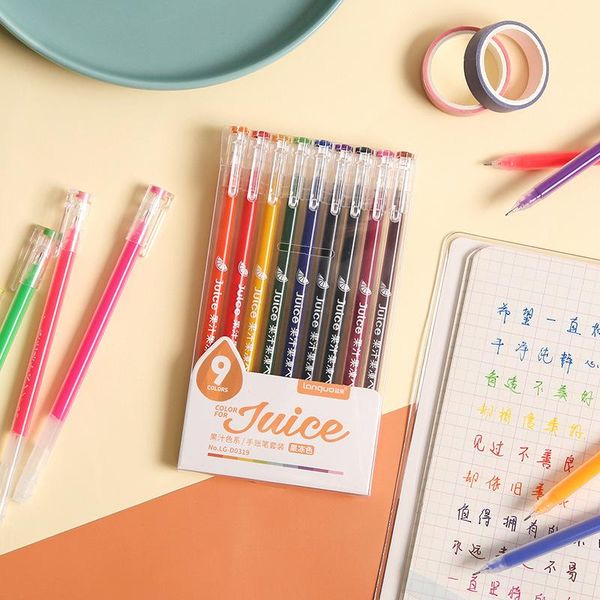gel pens 9 pcs/set unique fluorescence colors pen set for coloring books drawing painting writing doodling
gel pens 9 pcs/set unique fluorescence colors pen set for coloring books drawing painting writing doodling