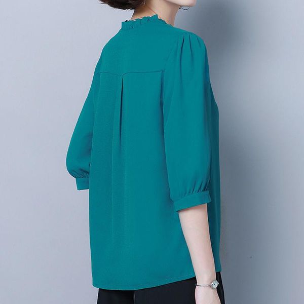 women's blouses & shirts women spring summer style chiffon lady casual half sleeve v-neck loose blusas, White
women's blouses & shirts women spring summer style chiffon lady casual half sleeve v-neck loose blusas, White