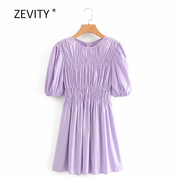zevity women vintage o neck puff sleeve purple color mini dress ladies press pleated elastic casual slim vestidos dresses ds4025 210419, Black;gray
zevity women vintage o neck puff sleeve purple color mini dress ladies press pleated elastic casual slim vestidos dresses ds4025 210419, Black;gray