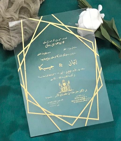 greeting cards arabic acrylic clear wedding invitations,10pcs transparent invitations,custom gold writing printed invitation,acrylic invitat
greeting cards arabic acrylic clear wedding invitations,10pcs transparent invitations,custom gold writing printed invitation,acrylic invitat