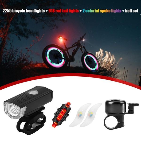 bike lights bicycle front rear mountain xpe led spoke headlight + bell usb rechargeable waterproof safety warning taillight
bike lights bicycle front rear mountain xpe led spoke headlight + bell usb rechargeable waterproof safety warning taillight