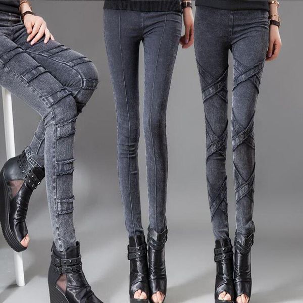 women's jeans fashion women black elastic force skinny slim pencil pants high waist plus size vintage spring autumn ladies, Blue
women's jeans fashion women black elastic force skinny slim pencil pants high waist plus size vintage spring autumn ladies, Blue