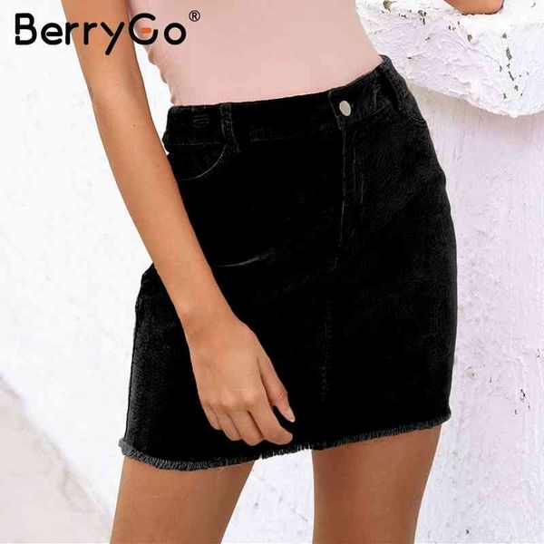 berrygo corduroy pink pencil skirts womens vintage streetwear metal button zipper short autumn mini 210513, Black
berrygo corduroy pink pencil skirts womens vintage streetwear metal button zipper short autumn mini 210513, Black