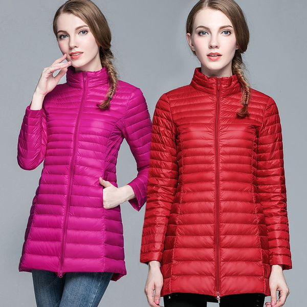 down coat autumn and winter lightweight jacket women's stand collar medium long slim fit 207 * ph006, Black
down coat autumn and winter lightweight jacket women's stand collar medium long slim fit 207 * ph006, Black