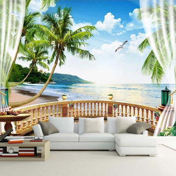 wallpapers custom 3d poster po wallpaper curtain balcony seaside palm tree beach landscape wall mural living room dining decoration
wallpapers custom 3d poster po wallpaper curtain balcony seaside palm tree beach landscape wall mural living room dining decoration