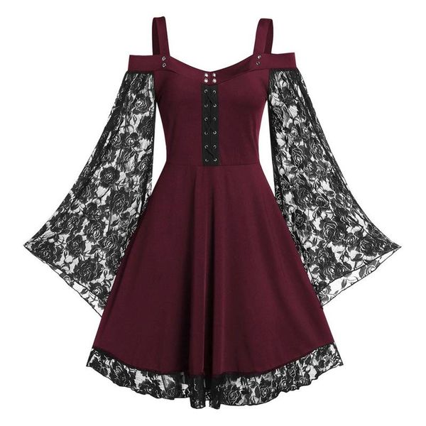 casual dresses fashion for women gothic patchwork skull lace splicing long sleeve vintage party dress vestido s-5xl, Black;gray
casual dresses fashion for women gothic patchwork skull lace splicing long sleeve vintage party dress vestido s-5xl, Black;gray