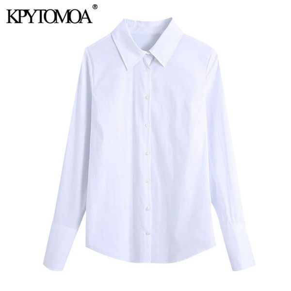women fashion office wear basic blouses vintage long sleeve button-up female shirts blusas chic 210420, White
women fashion office wear basic blouses vintage long sleeve button-up female shirts blusas chic 210420, White