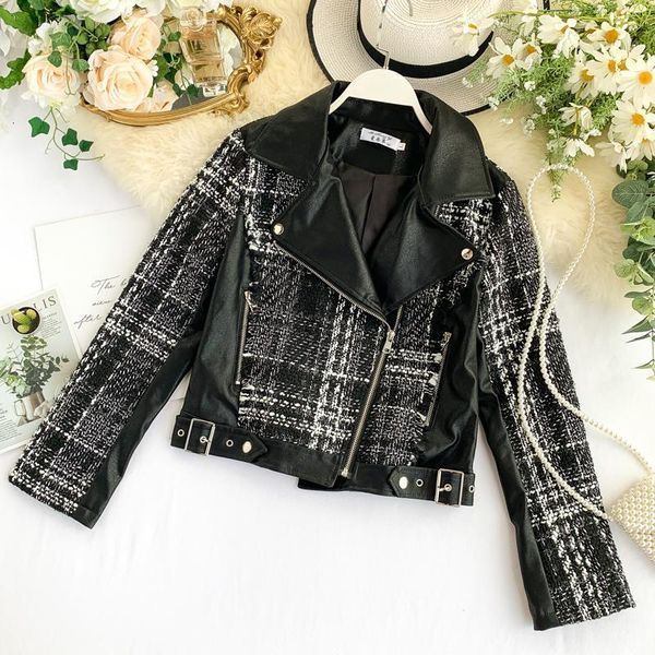 women's jackets winter female fashion pu lapel waistband retro short motorcycle jacket ladies thick stitching suit collar windbreaker c, Black;brown
women's jackets winter female fashion pu lapel waistband retro short motorcycle jacket ladies thick stitching suit collar windbreaker c, Black;brown