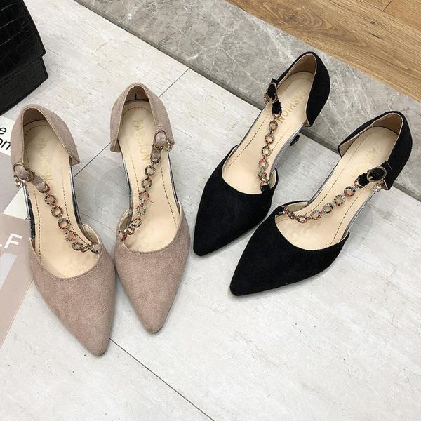 fashion women sandals crystal high heels buckle straps causal shoes single for girls solid heel sandalia feminina, Black
fashion women sandals crystal high heels buckle straps causal shoes single for girls solid heel sandalia feminina, Black